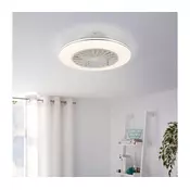 Eglo 35142 - LED stropni ventilator LOVISCA z možnostjo zatemnitve, 3xLED/12,6W/230V, premer 55 cm, bela + daljinski upravljalnik