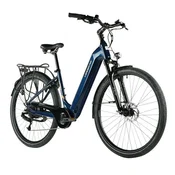 Leader Fox Električno Mesto Kolo NARA 28 z Zadnjim Motorjem - Temno Modra Shiny