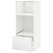 METOD / MAXIMERA Visoki element za ugradne uredaje, bela/Voxtorp matirano bela, 60x60x140 cm