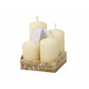 eoshop Adventne sveče GRADED mat d4x6/7/8/9cm 4ks