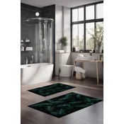 Lessentiel Maison Set prostirki za kupatilo CT-5335, 2 Komada, tamnoZelena