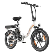 Cheevalry CHEEVALRY C16-1 Zložljivo električno kolo, 20” Fat Bike, 48V 16Ah 250W Mestno kolo, Belo, (5000234321)