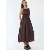 Busem Obleka Maxi temno rjava