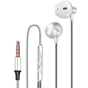 LINQ LinQ, Najlonske In-ear slušalke s 3,5 mm Jack, za prostoročno telefoniranje, Bela, (5000073561)