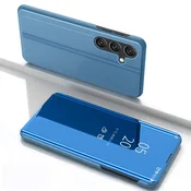 HURTEL Ohišje s pokrovčkom za Samsung Galaxy S25+ Clear View Case – modro