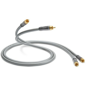Kabel za zvucnici QED - Performance Audio 40i, 4x RCA, 2 m, sivi