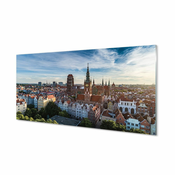 tulup.si Stenska plošča za kuhinjo Cerkev gdańsk panorama 125x50 cm