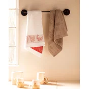 Madame Coco Set kuhinjske krpe Poulette, 2 komada, 40x60cm, Braon-beli