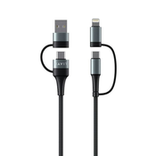 HAVIT kabel za polnjenje 4v1 USB/USB-C na USB-C/Lightning, 1M