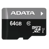 A-Data Adata/micro SDXC/64GB/UHS-I U1/Class 10/+ adapter