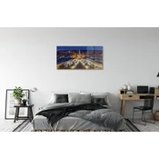 tulup.si Slika na akrilnem steklu Nočna panorama krakow cerkve 120x60 cm 4 obešalnika
