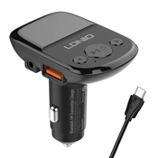 LDNIO Bluetooth C706Q, 2USB, AUX odašiljac FM + USB-C kabel