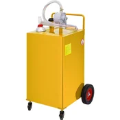 VEVOR Posoda za gorivo 35 galon 106x53x53 cm rumena