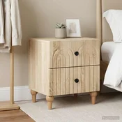 Nocni ormar s ladicama 2 pcs Hrast sonoma 43 x 34,5 x 48 cm