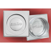 Štucna kvadratna fi 118mm bela plastificirana-hv lim ( 10910 )