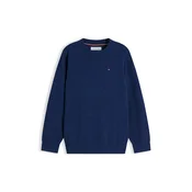 TOMMY HILFIGER Pulover Essential Flag Embroidery mornarska
