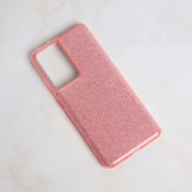 Ovitek bleščice Crystal Dust za Samsung Galaxy S21 Ultra 5G, Fashion case, roza