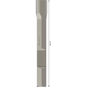 Nastavek za zabijanje ozemljitvenih klinov PRO HEX 28, 300 mm