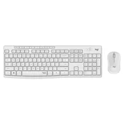 Tastatura + Mis Logitech MK295 Silent Wireless Desktop Off White US 920-009824