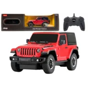 slomart RC avto RASTAR JEEP Wrangler JL Rubicon 1:24, rdeč
