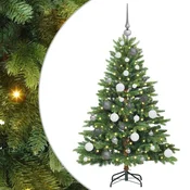 Vidaxl Umetno zložljivo božično drevo 120 cm 150 LED Toplo bela