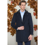 PLT8376 DEWBERRY MENS COAT-DARK NAVY BLUE