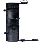 Paulmann Sistem razsvetljave Plug&Shine 7-kratni razdelilnik Paulmann 93931 črne barve 24 V