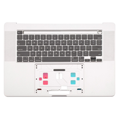 Apple MacBook Pro 16 A2141 (2019) - Zgornji okvir tipkovnice + tipkovnica UK (Silver)