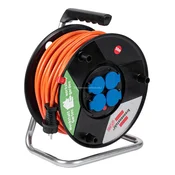 shumee Brennenstuhl Akyga AK-CR-06 podaljševalni kabel na kolutu, zaščiten pred brizganjem vode, 4 vtičnice 3x1,5 mm IP44 50 m