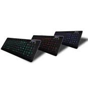 AMEI AM-K3001G/žični USB/CZ postavitev/črna AMEI AM-K3001G