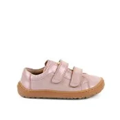 Otroške barefoot superge FRODDO BAZE LEATHER D-VELCRO rožnate shine - 35