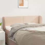 Vidaxl vidaXL Vzglavnik s krilci, kapučino, 147x23x78/88 cm, umetno usnje