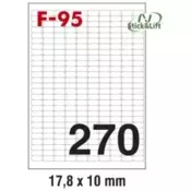 Etikete ILK 17,8x10mm odlepljive 100kom Fornax F-95