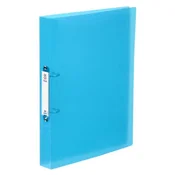 Prstenasta fascikla, 2 prstena, 40 mm, A4, maxi, PP, zamjenjiva etiketa, VIQUEL Propyglass, plava 061472-05