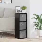 Kreveta s ladicama Crni hrast 25,5 x 22 x 69,5 cm