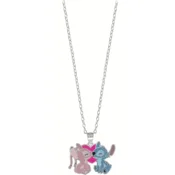 Disney Srebrna ogrlica Stitch and Angel Lilo & Stitch CS00040SL-P.CS (verižica, obesek)