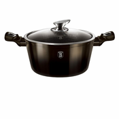 BERLINGERHAUS Posoda z marmornato površino 28 cm Shiny Black Collection 2 pokrova BH-6606