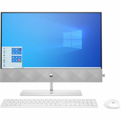 HP All-in-One 24-ck0003ny, Intel Core i3-12100T, 8GB DDR4-3200 RAM, 256GB PCIe NVMe SSD, 23.8 IPS AG FHD 1920x1080, Intel UHD 730 Graphics, Wired kbd + mouse, FreeDOS, YU, White,65D35EA