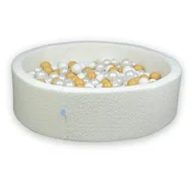 Mi Suhi bazen 110x30 Boucle White 400 kuglica: bijela, biserna, bež