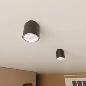 EMIBIG LIGHTING Stropna svetilka Nano, črna, 1-svetilna, kovinska - Dnevna soba/jedilnica - Sodobni - Kovina