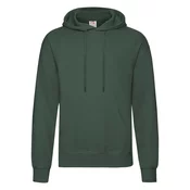 Green Mens Hooded Sweat Fruit of the Loom