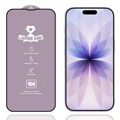 9H LargeArc steklo za iPhone 15/16 | Full Glue, črn rob
