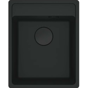 Fraganit Korita FRANKE MRG 110-37 TL Črna Mat Rocni ventil s črnim ventilom