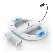 IPEGA vertikalni stalak za punjenje s 2xUSB+Type-C priključka, kompatibilan s PlayStationom 5 / 5 Slim / 5 Pro, BIJELI PG-P5S045
