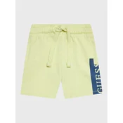 Guess Športne kratke hlače N3GD03 KA6R0 Rumena Relaxed Fit