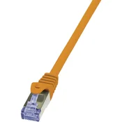 LogiLink RJ45 omrežni kabel CAT 6A S /FTP [1x RJ45 konektor - 1x RJ45 konektor] 7,50 m oranžna Log