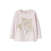 NAME IT Majica NMFSOMA FROZEN svetlo bež/zlata/pastelno roza/bela