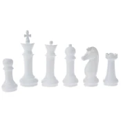 Dekorativni Set šahovskih figura, 6 komada, Beli