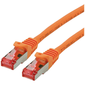 ROLINE Roline 21.15.2675 RJ45 omrežni kabel\, Patch kabel CAT 6 S/FTP 5.00 m oranžna\, črna 1 kos, (20415160)