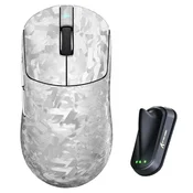 Bežicni gaming miš Attack Shark RS3Ultra PAW3955MAX/52000 DPI/8KHz/Lightweight/Silver Carbon
